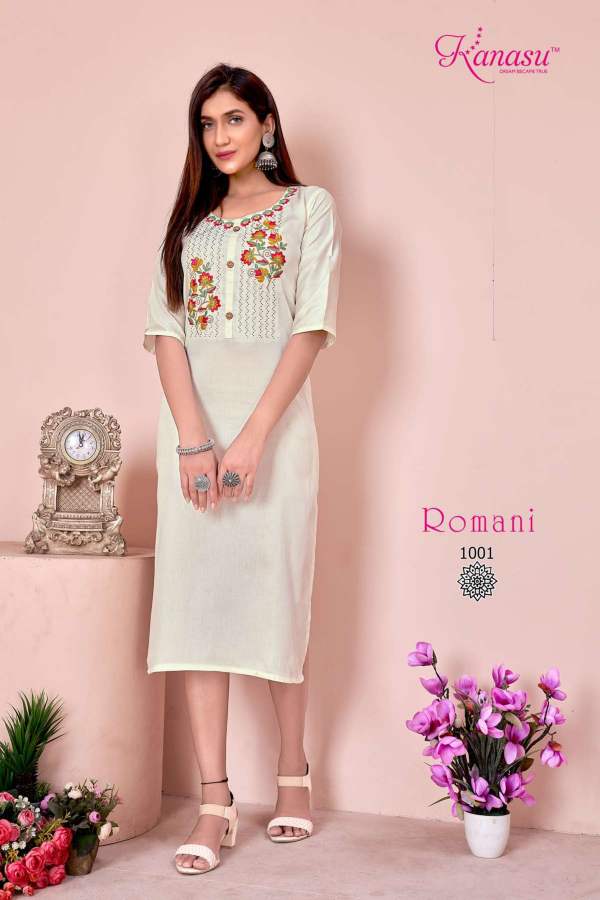 Kanasu Romani Wholesale Kurti Ethnic Wear Designer Collection